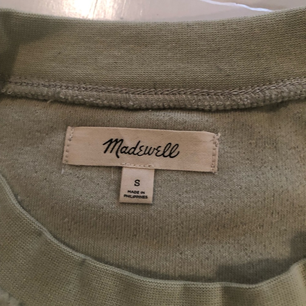 MADEWELL Seagrass Brushed Side SWEATSHIRT S - Picture 8 of 16